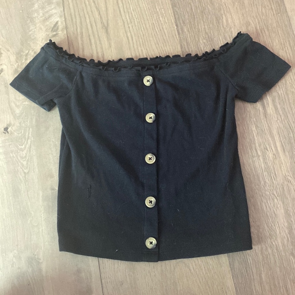 Black aeropostale crop top